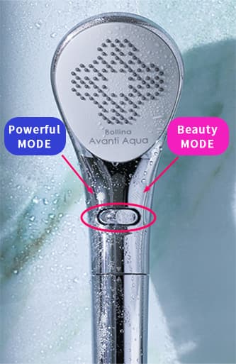 Powerful MODEとBeauty MODEのスイッチの図